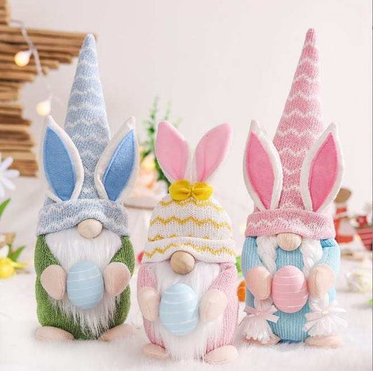 Gnome - Easter F - Bunny Ear Egg Trio - PREORDER 2/22-2/24