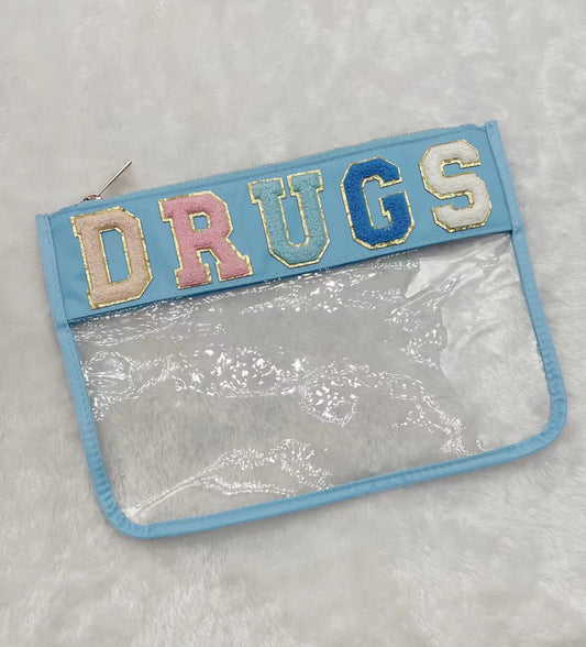 Drugs Clear Luxury Nylon Pouch